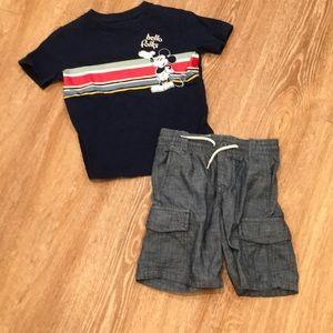 Gap Tee and Shorts, Size 3T